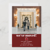 Einfache Ankündigung der modernen dunkelroten und (Vorderseite)