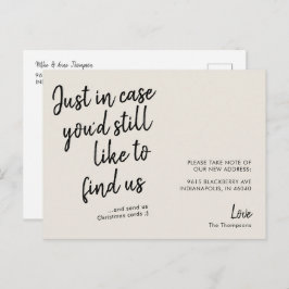 Einfache Ankündigung der modernen, lustigen Creme Postkarte