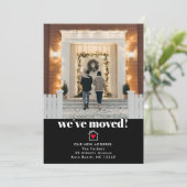 Einfache Ankündigung der modernen Schwarz-Weiß-Bew (Stehend Vorderseite)