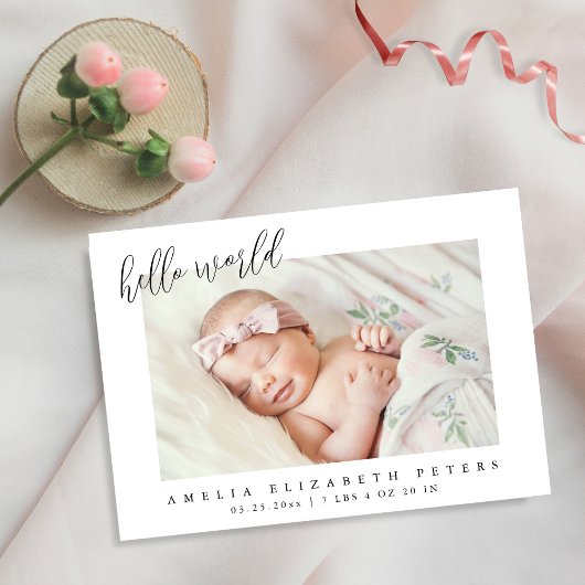 Einfache Ankündigung der Neugeborenen