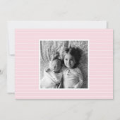 Einfache Ankündigung der Seite der Geburt (Rückseite)