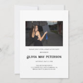 Einfache Ankündigung des 2-Foto-Abschlusses (Rückseite)