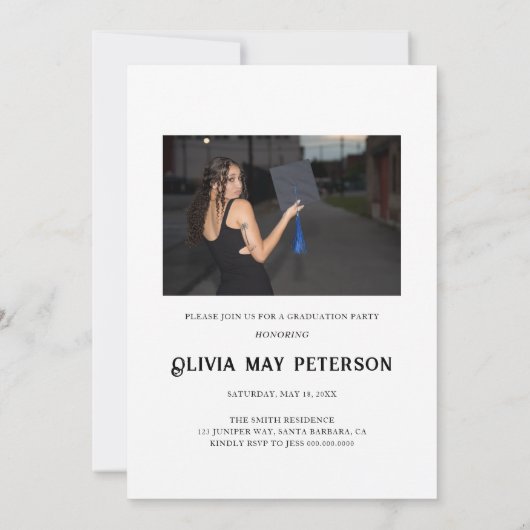 Einfache Ankündigung des 2-Foto-Abschlusses (Rückseite)