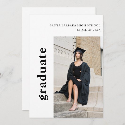 Einfache Ankündigung des 2-Foto-Abschlusses (Vorne/Hinten)