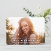 Einfache Ankündigung des 2-Foto-Abschlusses (Stehend Vorderseite)