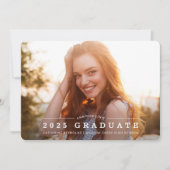 Einfache Ankündigung des 2-Foto-Abschlusses (Vorderseite)