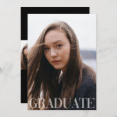 Einfache Ankündigung des 4-Foto-Abschlusses (Vorne/Hinten)