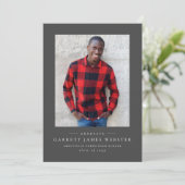 Einfache Ankündigung des Abschlusses des klassisch (Stehend Vorderseite)