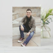 Einfache Ankündigung des Abschlusses mit doppelsei (Stehend Vorderseite)