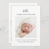 Einfache Ankündigung des Fotos (Vorne/Hinten)