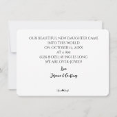 Einfache Ankündigung des Fotos (Rückseite)