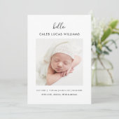 Einfache Ankündigung des Fotos (Stehend Vorderseite)