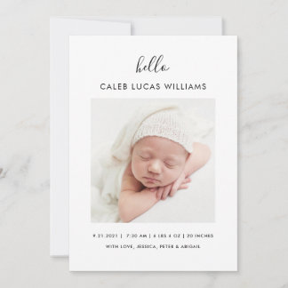 Einfache Ankündigung des Fotos