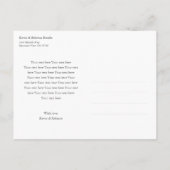 Einfache Ankündigung des Fotos für Jungen oder Mäd Postkarte (Rückseite)