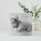 Einfache Ankündigung des Fotos für moderne Babys (Stehend Vorderseite)