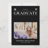 Einfache Ankündigung des Fotos "Moderner Schwarzer (Vorderseite)