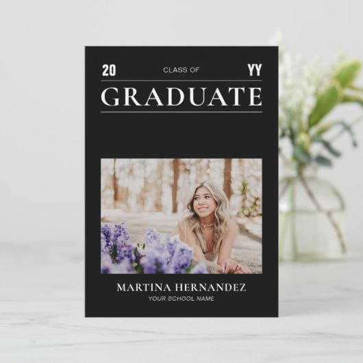 Einfache Ankündigung des Fotos "Moderner Schwarzer (Stehend Vorderseite)