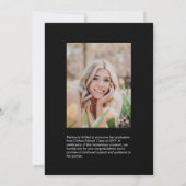 Einfache Ankündigung des Fotos "Moderner Schwarzer (Rückseite)