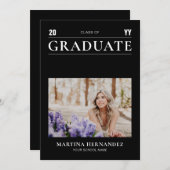 Einfache Ankündigung des Fotos "Moderner Schwarzer (Vorne/Hinten)