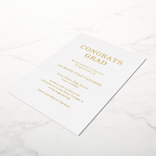 Einfache Ankündigung des klassischen Abschlusses (Gedreht)