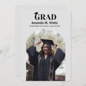 Einfache Ankündigung des modernen Fotos Abschluss (Vorne/Hinten)