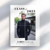 Einfache Ankündigung des modernen Fotos Abschluss