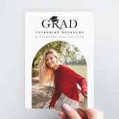 Einfache Ankündigung des modernen Fotos Abschluss