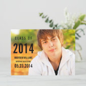 Einfache Ankündigung des Schwarzen Abschlusses (Stehend Vorderseite)