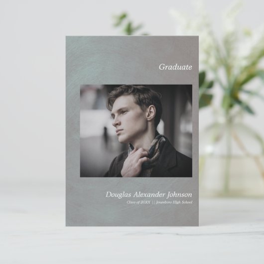 Einfache Ankündigung eines benutzerdefinierten Fot (Stehend Vorderseite)