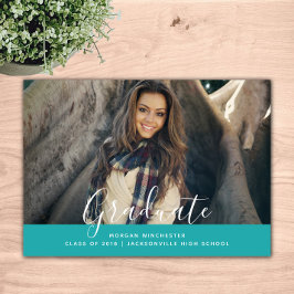 Einfache Ankündigung eines eleganten Abschlusses |