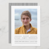 Einfache Ankündigung eines eleganten Abschlusses m (Vorne/Hinten)