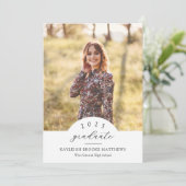 Einfache Ankündigung eines eleganten Arched Year A (Stehend Vorderseite)