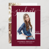 Einfache Ankündigung eines Fotos als Graduate 2022 (Vorne/Hinten)