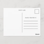 Einfache Ankündigung eines Fotos als Graduate 2022 Postkarte (Rückseite)