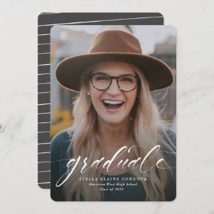 Einfache Ankündigung eines Grau-Grades mit einem F