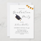 Einfache Ankündigung Party Einladung Klasse 2024 (Vorderseite)