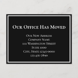 Einfache Ankündigung Schwarz-weißer Geschäftsabläu