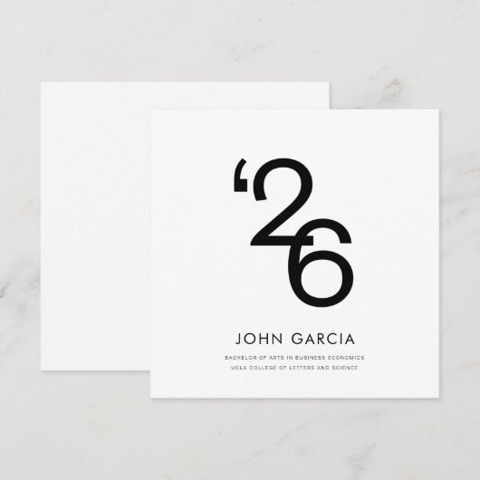 Einfache Ankündigung von Abschlüssen (Vorne/Hinten)