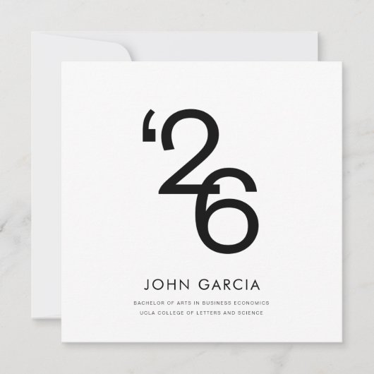 Einfache Ankündigung von Abschlüssen (Vorderseite)