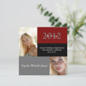 Einfache Ankündigung von Abschlüssen (Stehend Vorderseite)