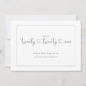 Einfache Ankündigung von Abschlüssen (Vorderseite)