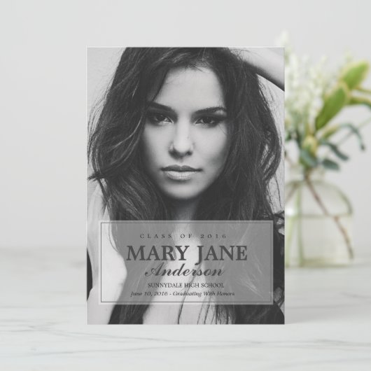 Einfache Ankündigung von Abschlüssen | ABSCHLÜSSE (Stehend Vorderseite)