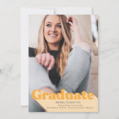 Einfache Ankündigung von Abschlüssen | Retro-Typ (Vorderseite)