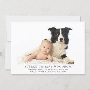 Einfache Ankündigung von Foto Baby