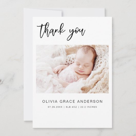 Einfache Ankündigung von Foto Collage Modern (Vorderseite)