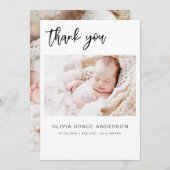 Einfache Ankündigung von Foto Collage Modern (Vorne/Hinten)