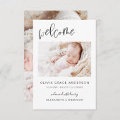 Einfache Ankündigung von Foto Collage Modern (Vorne/Hinten)