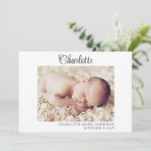 Einfache Ankündigung von Foto für den Namen von Sk (Stehend Vorderseite)