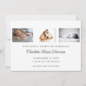 Einfache Ankündigung von Foto für den Namen von Sk (Rückseite)