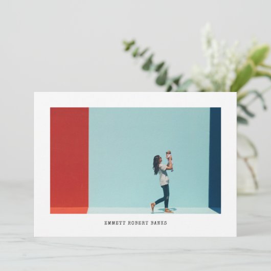 Einfache Ankündigung von grafischen Fotos (Stehend Vorderseite)